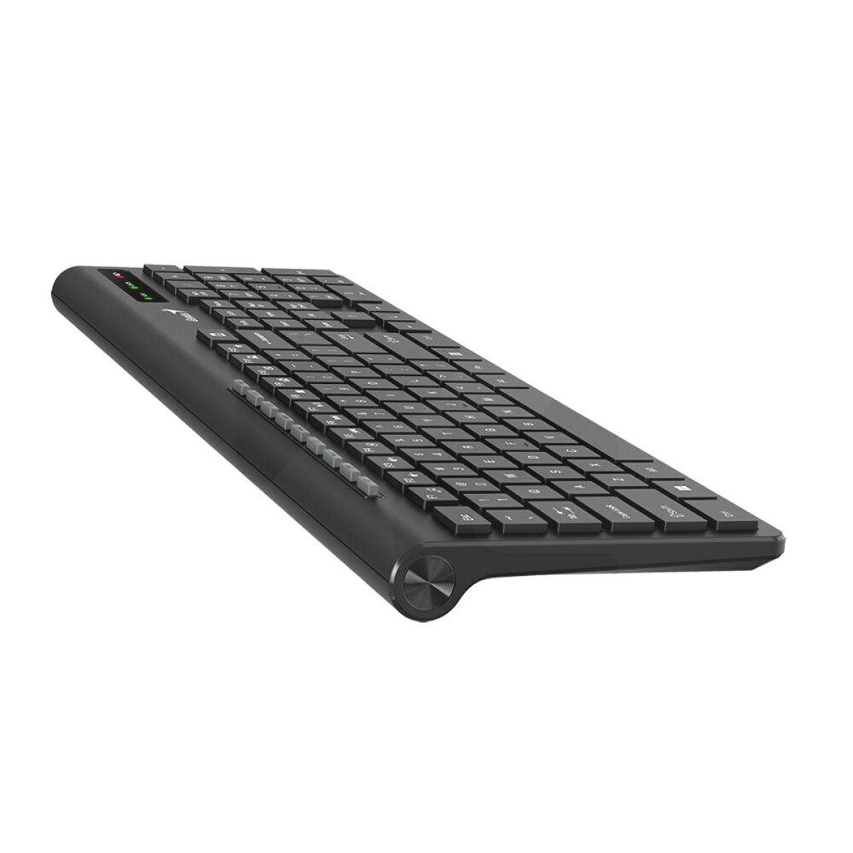 Combo Teclado Slim 8230 Inalambrico Negro Nitro Simracing Club